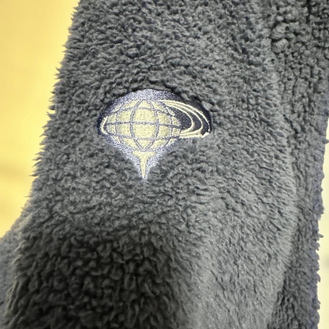 ビームスゴルフ　ボアフリースブルゾン　Ｌサイズ　ネイビー