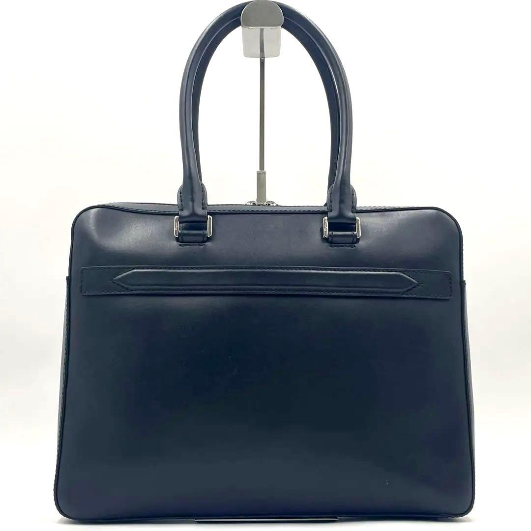 【極美品】FERRAGAMO オールレザー ブリーフケース トート 肩掛け 黒