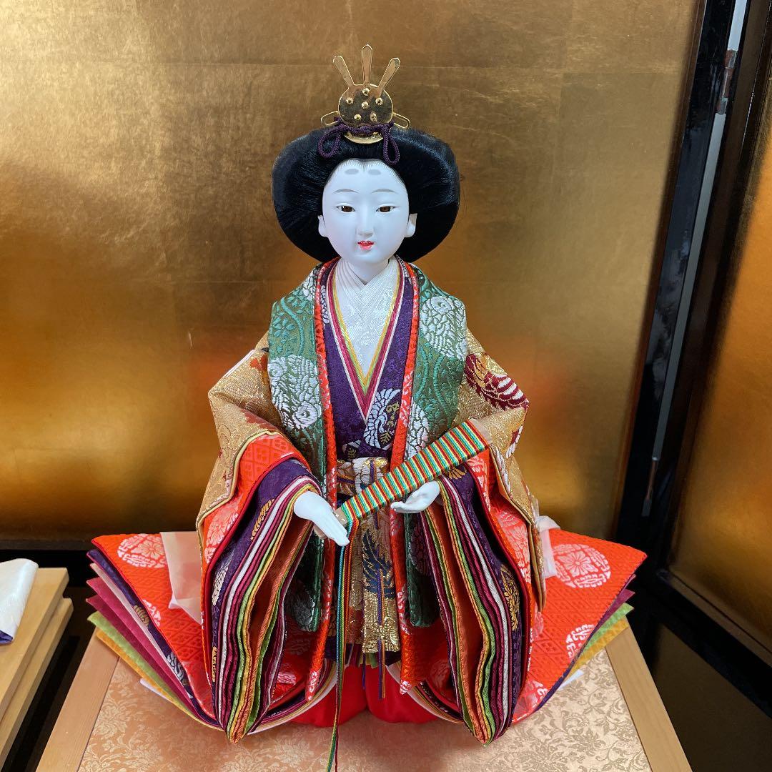 【高級 雛人形：人形師三代目好光：姫 十二単衣】