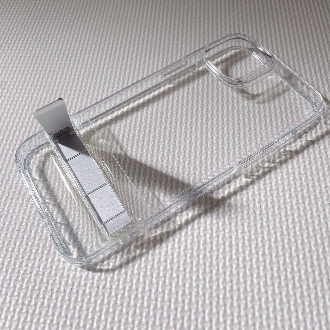 ESR iPhone 14 Plus ケース メタルキックスタン クリア