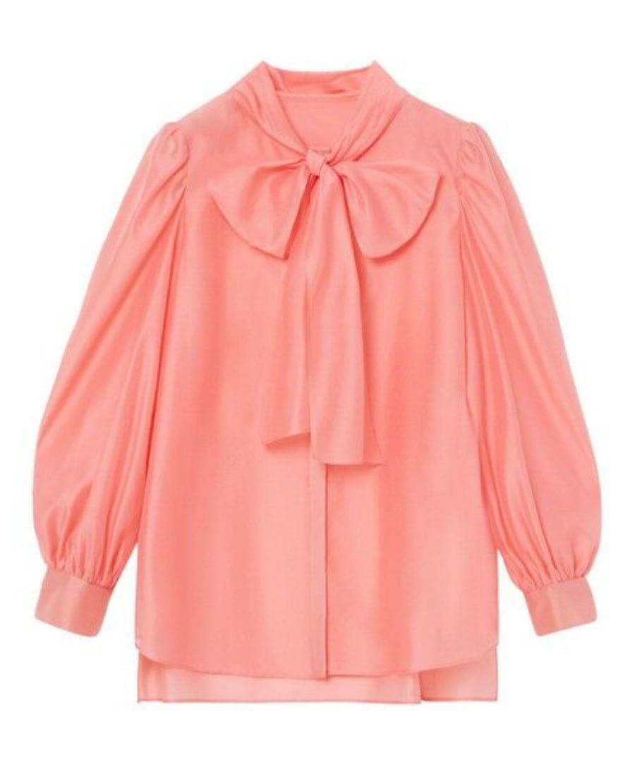 【美品】ANAYI シアーオーガンジーボウタイ ブラウス 38