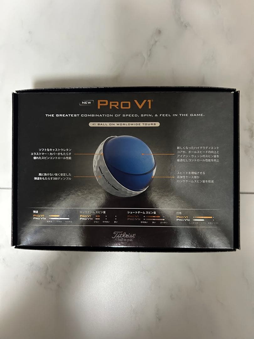 タイトリストプロV1 PROV1 ゴルフボール25年ハイナンバー 5ダース60個