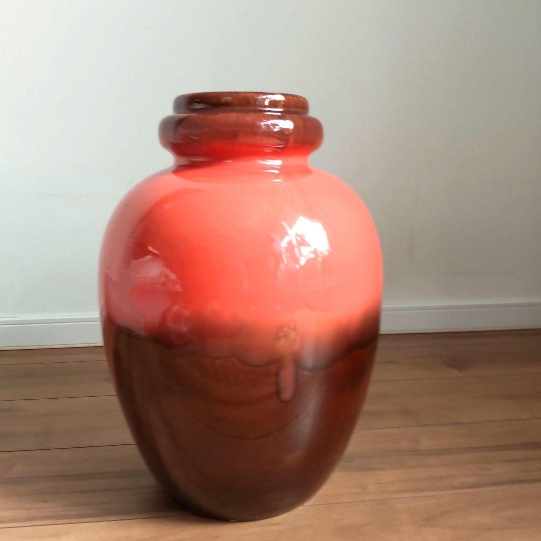 大型花器　西ドイツ製　ファットラバ　W.GERMANY　フラワーベース　42cm