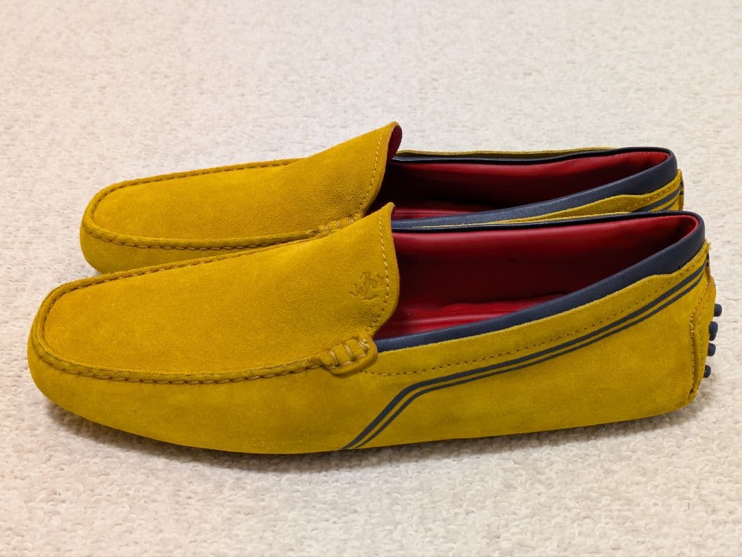 未使用 Tod's トッズ フェラーリドライビングシューズ ゴールド イタリア製