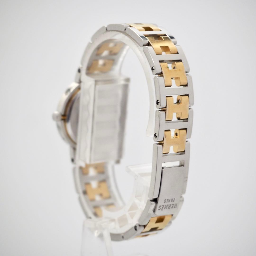 専用255HERMES 時計　クリッパー レディース　ゴールド デイト　ホワイト