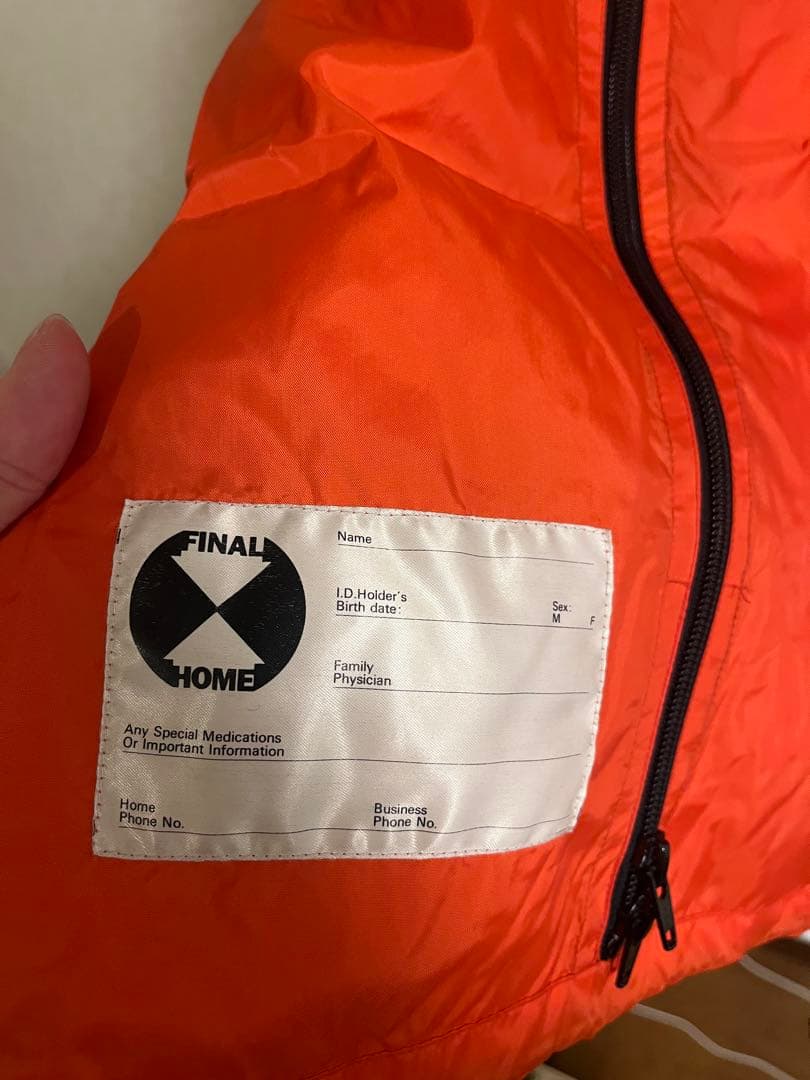 く*る様 希少 FINAL  オレンジ ナイロンジャケット