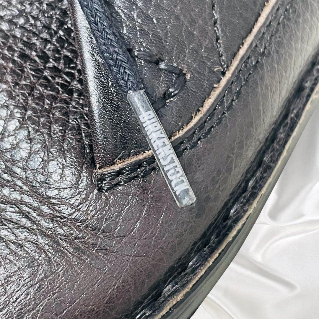 【ビルケンシュトック】美品メンフィス シボ革 レザー ダークブラウン 茶 23