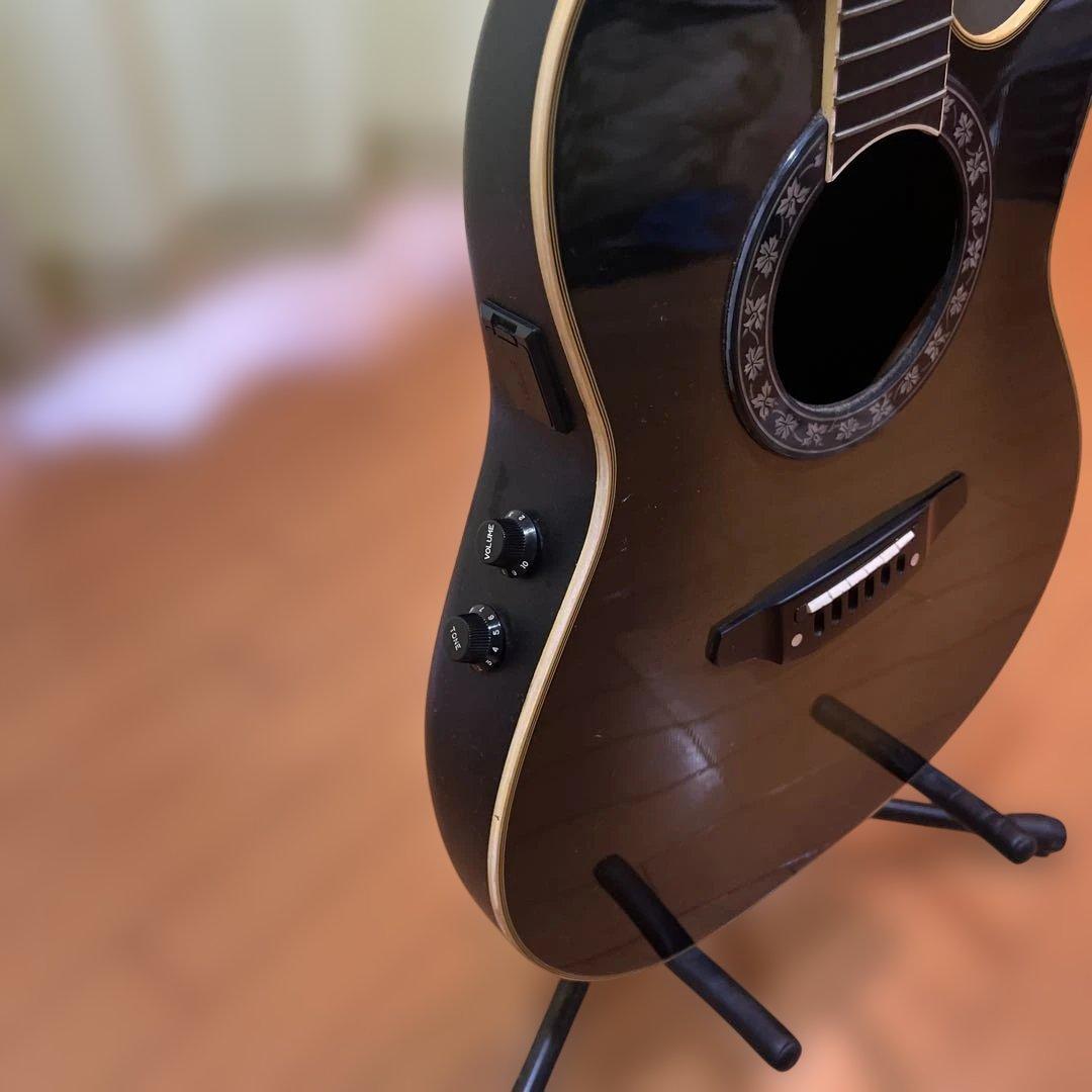 Tornado アコースティックギター ブラック　カバー&弦付き&ピック