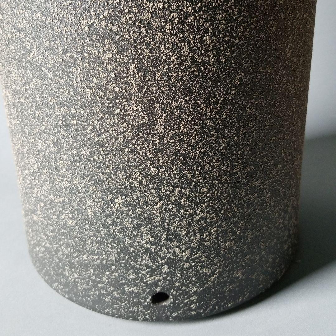 信楽焼傘立て  朱ちらし 高さ４６cm