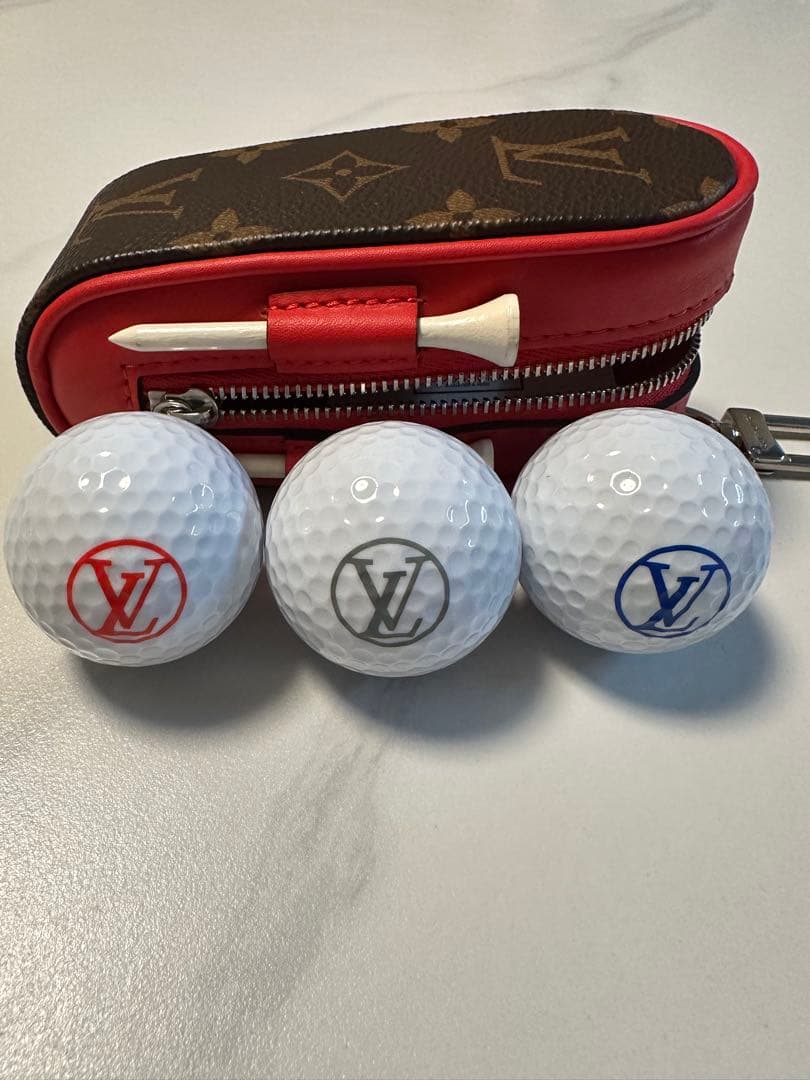 Louis Vuitton ゴルフポーチ　ボールセット