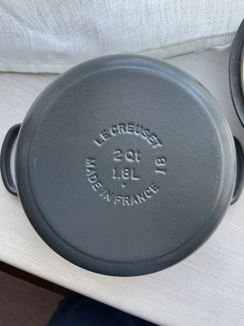 ルクルーゼ ミッキーマウス 18cm ココットロンド グレー