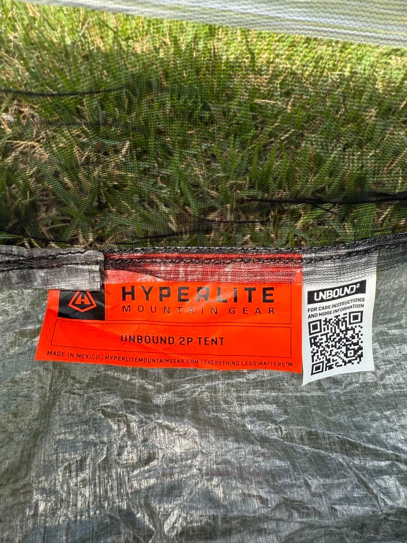 試し張りのみ　ハイパーライトマウンテンギア UNBOUND2P