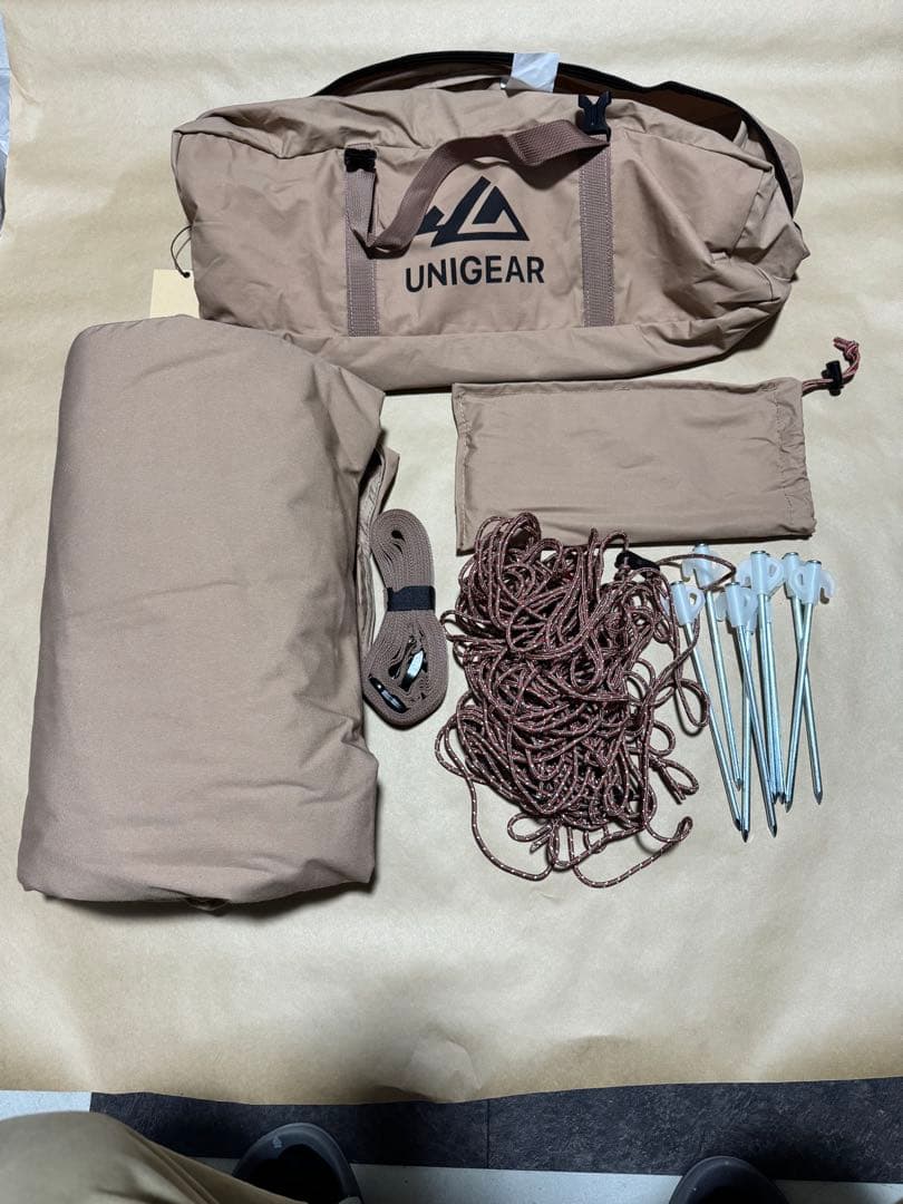 Unigear ポリコットンタープ 420cm x 410cm