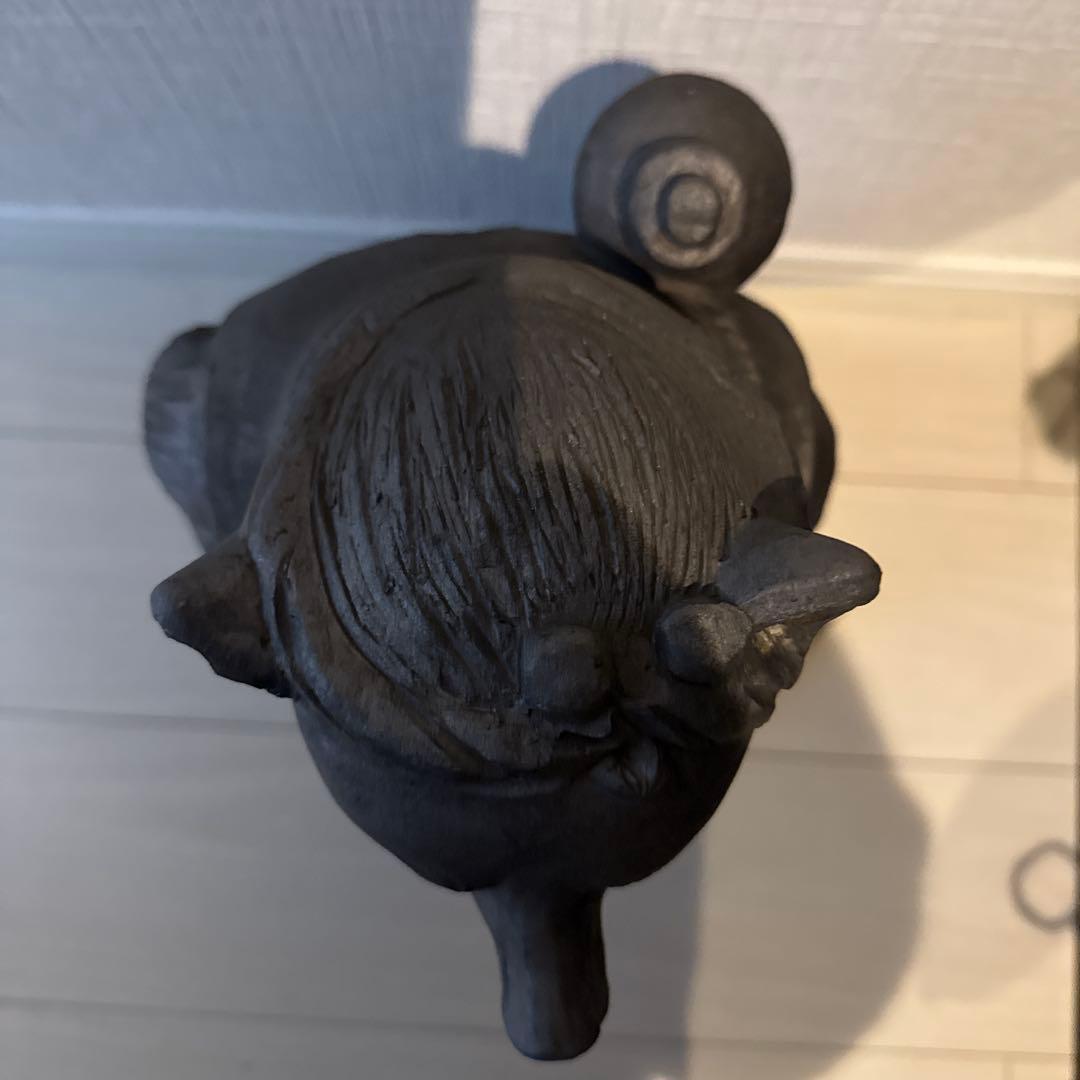 狸 たぬき 置物 縁起物 開運 商売繁盛 骨董 アンティーク 40㎝