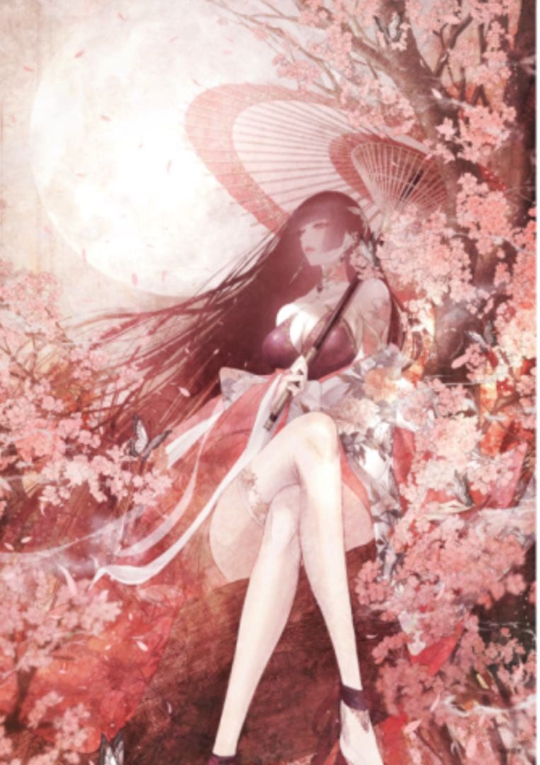 皐月恵 クリアポスターA3(-桃源郷-)＋額あり