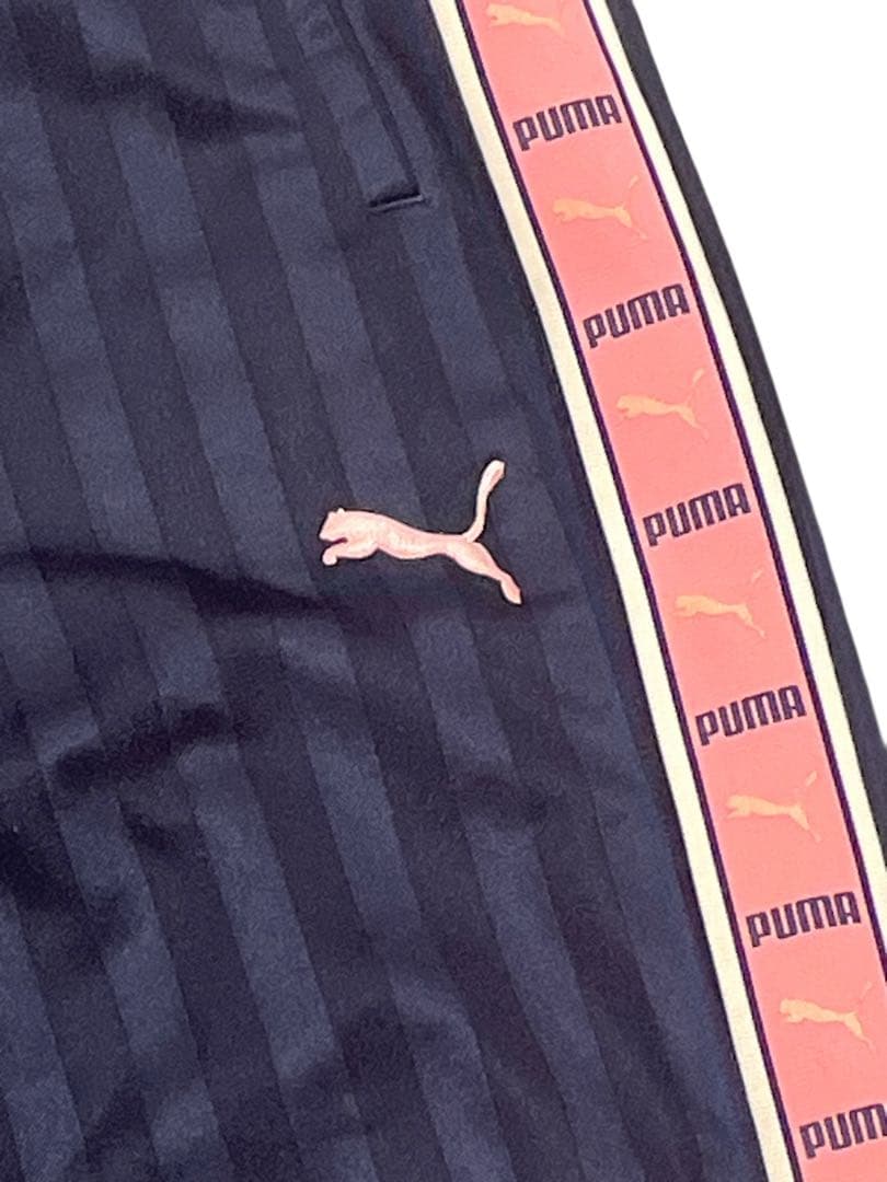 美品 プーマ セットアップ プージャー　ネイビー ピンク S〜M Y2K