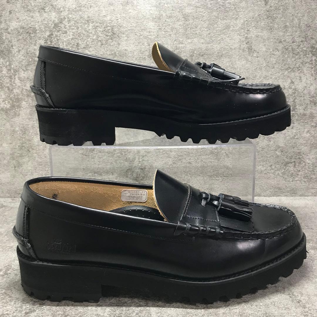 【美品】The Kenford タンクソール キルトタッセル ローファー 黒