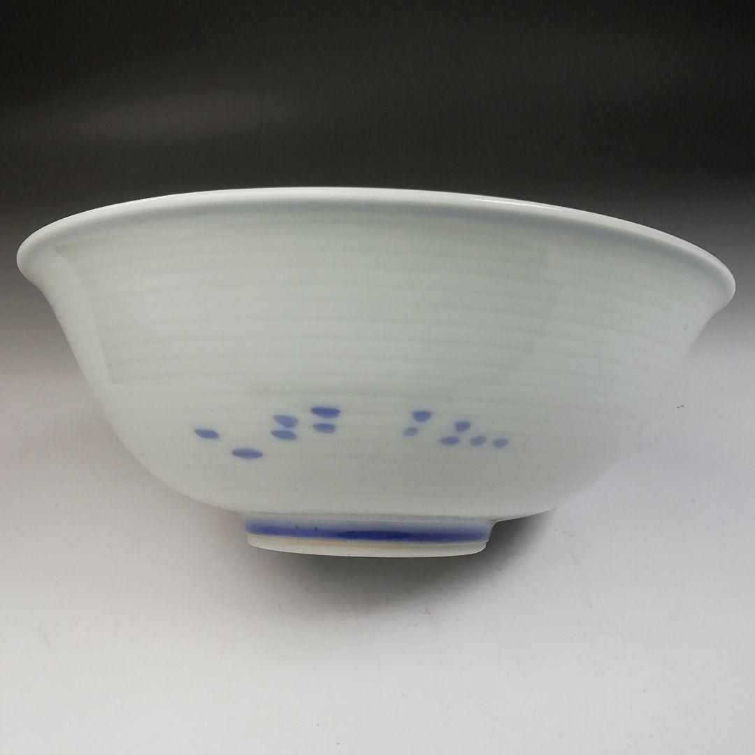 Ｔ７３０　茶碗　『染付　糸目　沢蟹』『平茶碗』『幸風 造』　共箱　抹茶碗　茶道具