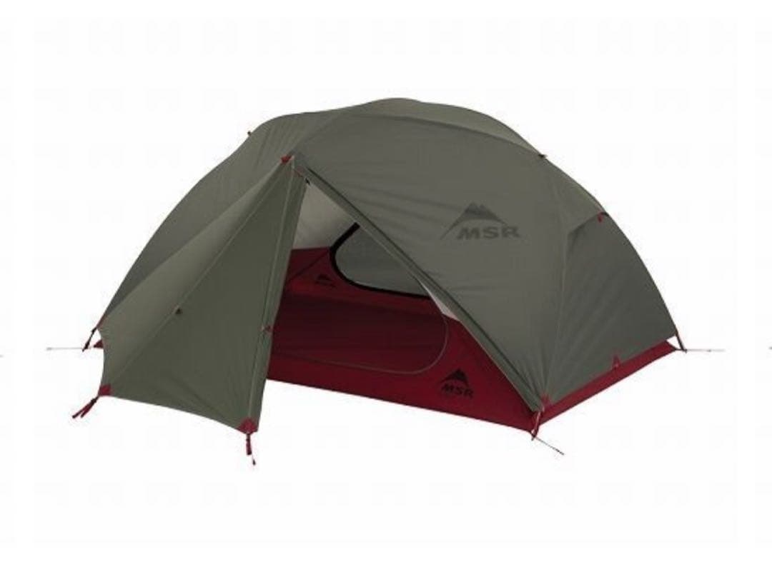 【大幅値下げ中】【MSR】ELIXIR 2（2人用、レッド×オリーブ）