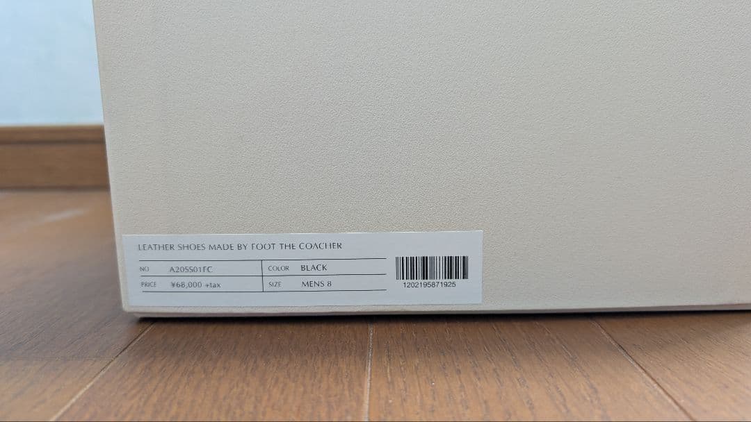 靴 LEATHER SHOES MADE BY FOOT THE COACHER