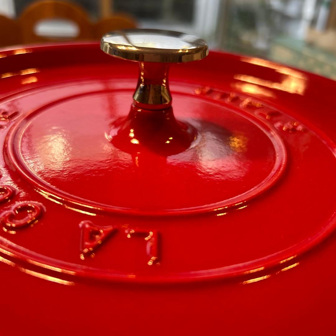 STAUB 両手鍋 24cm チェリー