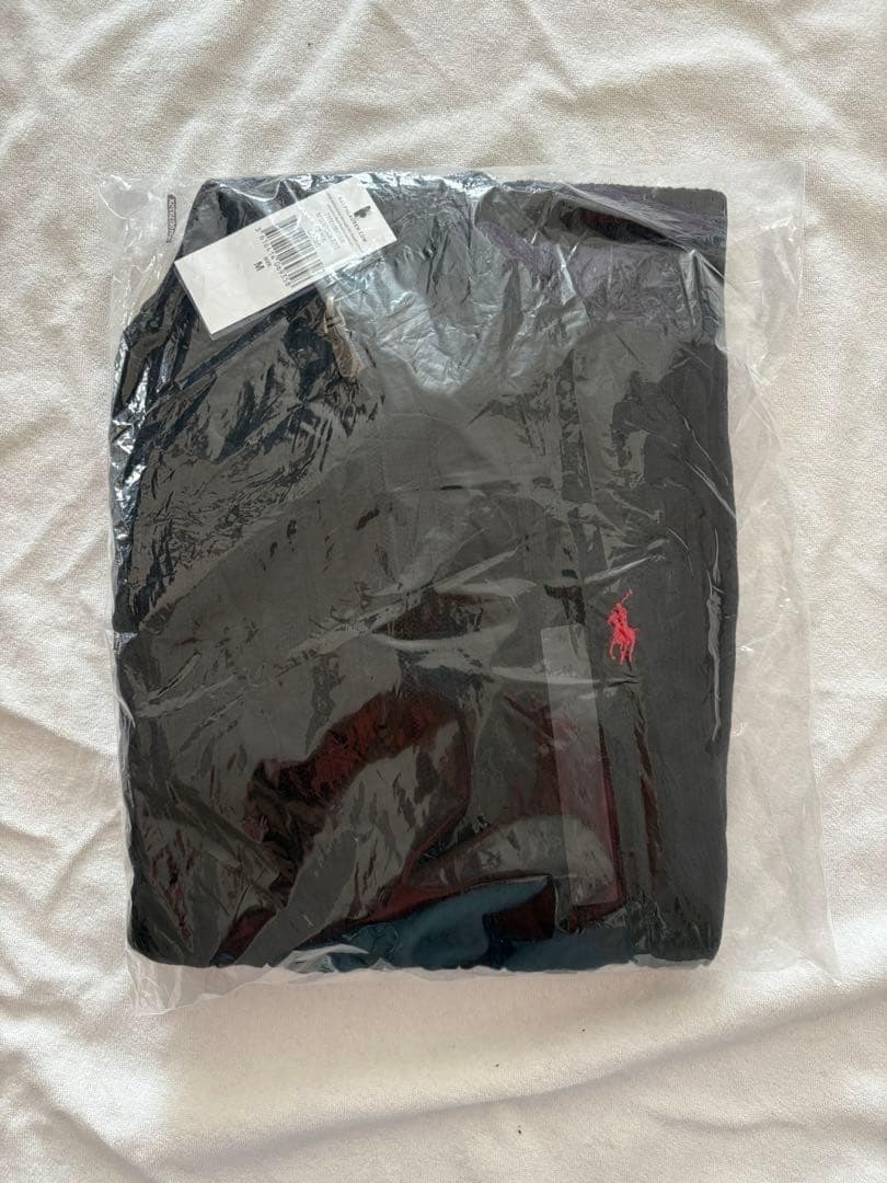 新品未使用 ポロラルフローレン ハーフジップ ケーブルニット M 黒 ブラック