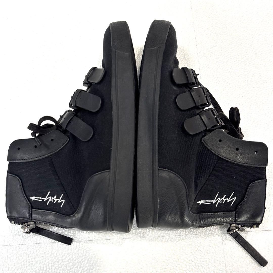 【美品/26㎝】アディダス × ヨウジヤマモト　コラボ　スニーカー　レザー　黒