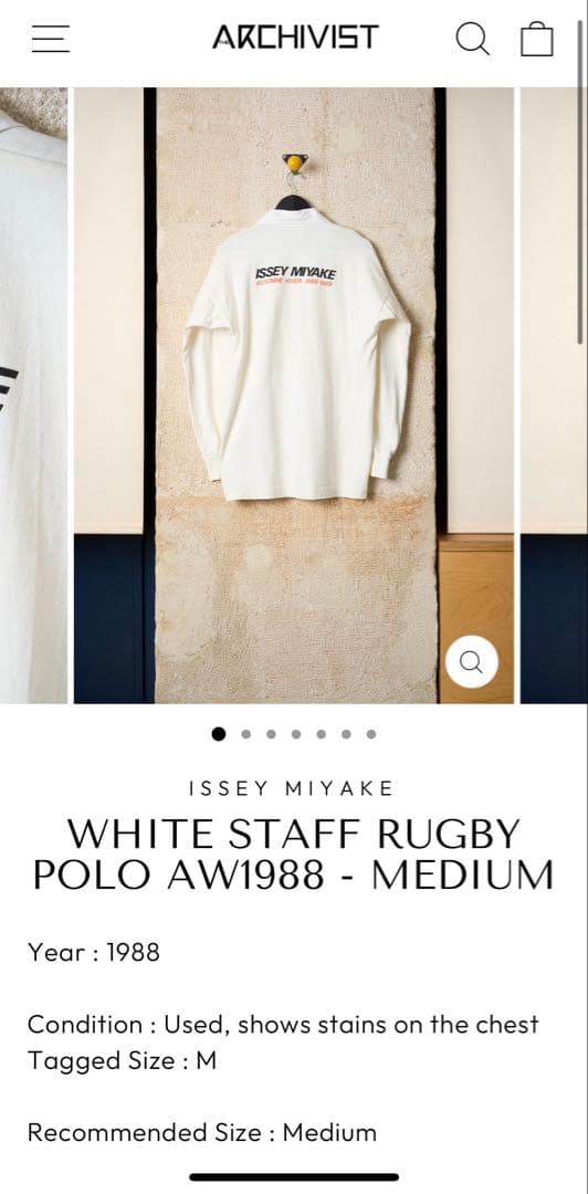 ISSEY MIYAKE 1988-1989 AW ポロシャツ