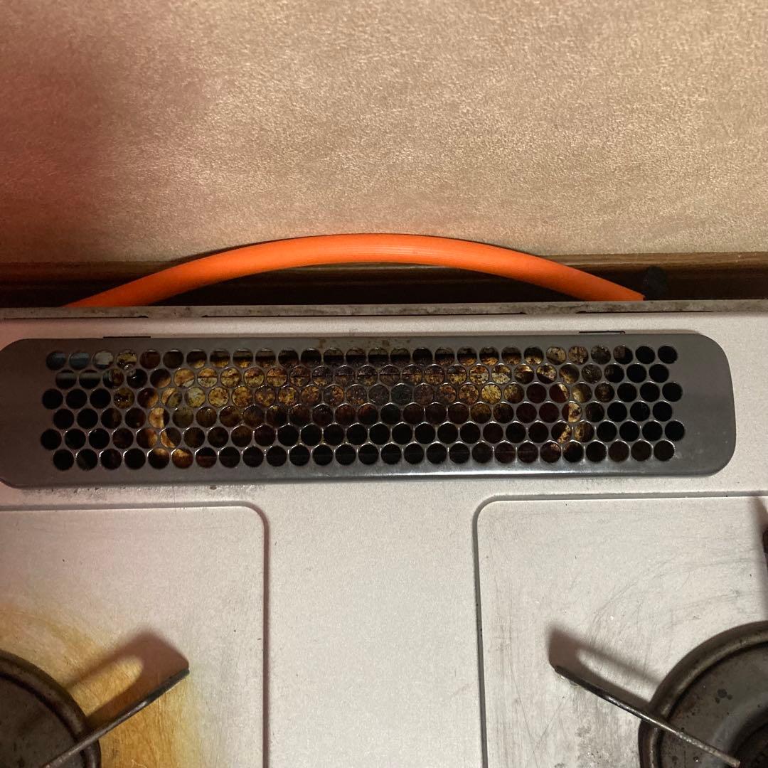 LPガス用 2口ガスコンロ ハーマン LG2255L 電池 ホース付き