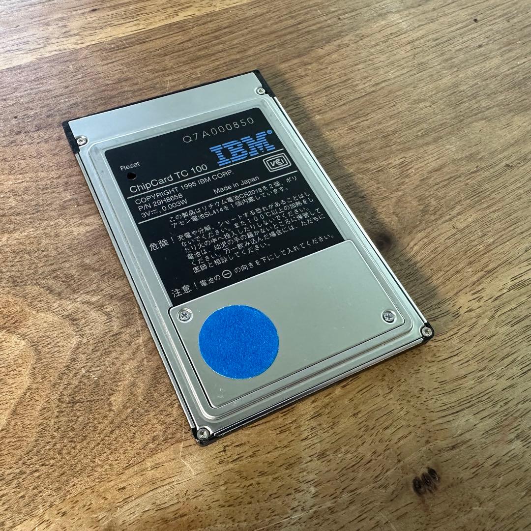 IBM ChipCard TC-100（PCカード型簡易PDA）