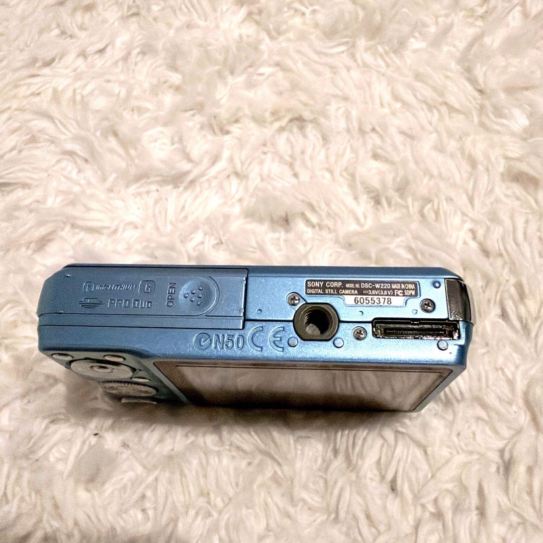 SONY 美品✨cyber shot dsc-w220 希少ブルー 85-10