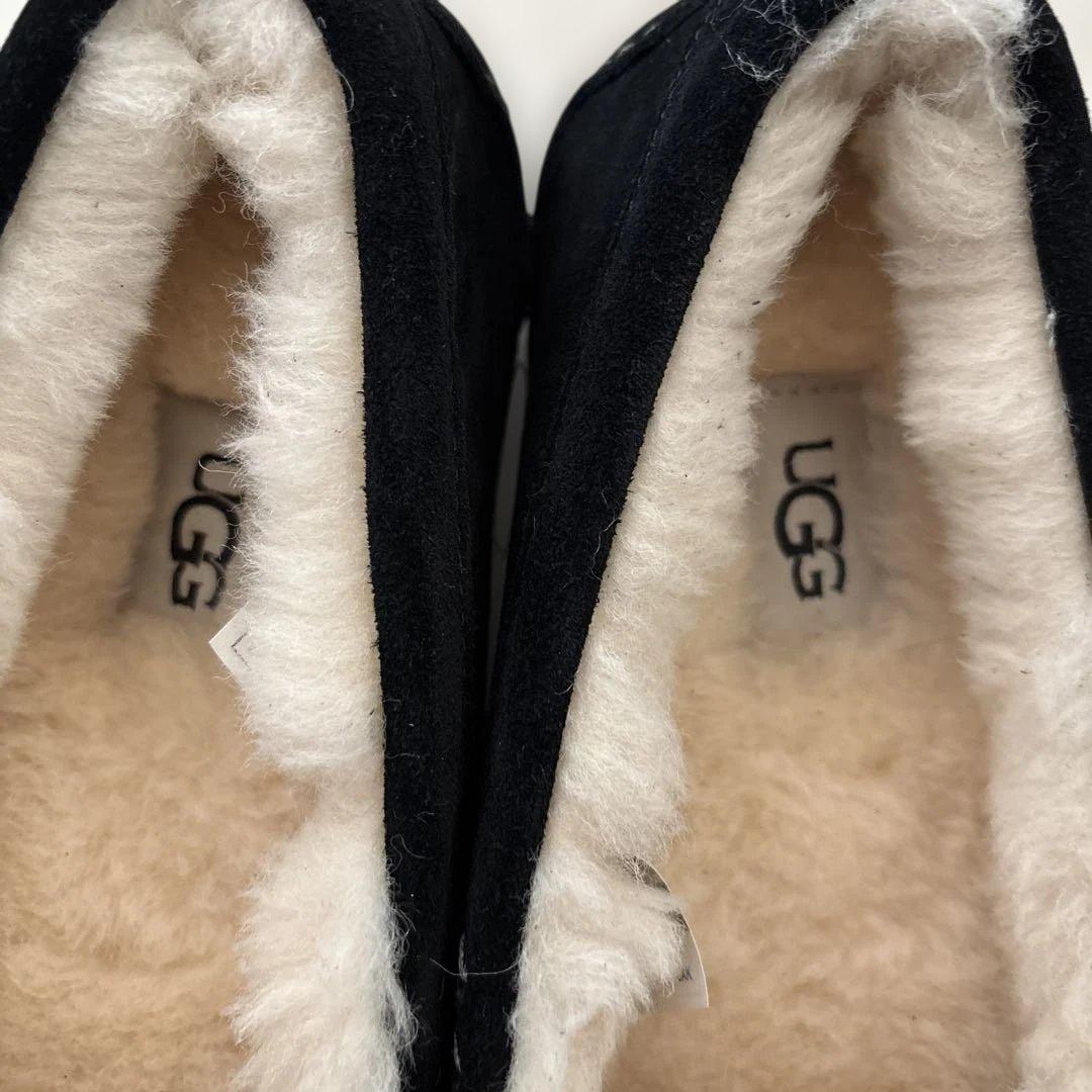 UGG ブラック モカシン 24 アンスレー