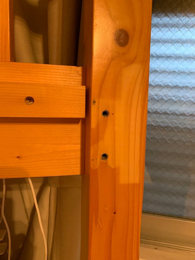 【配送要相談】★木製ロフトベッド 宮棚　階段下収納