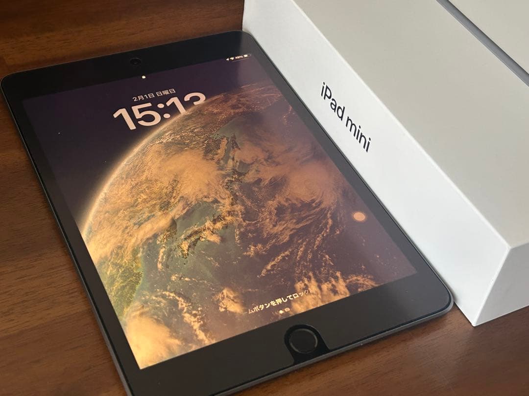 【美品】iPad mini 第5世代　ケース、保護フィルム付（未使用フィルム付）