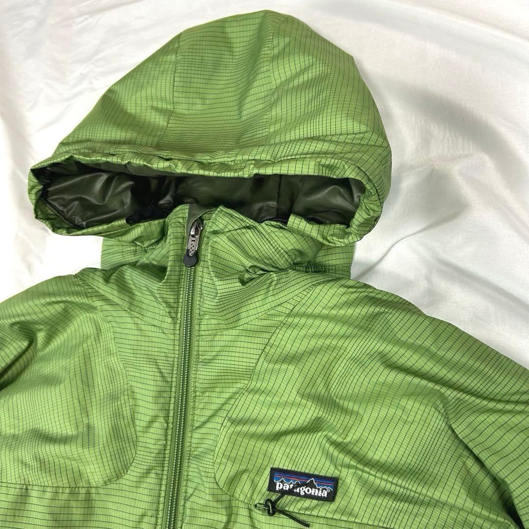 Patagonia マイクロパフフーディ レアカラー グリーン M