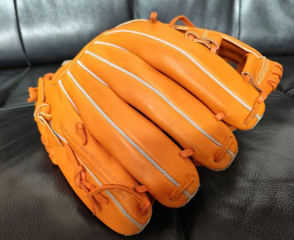 Mizuno GlobalEliteRG 少年軟式グローブ 左利き オレンジ