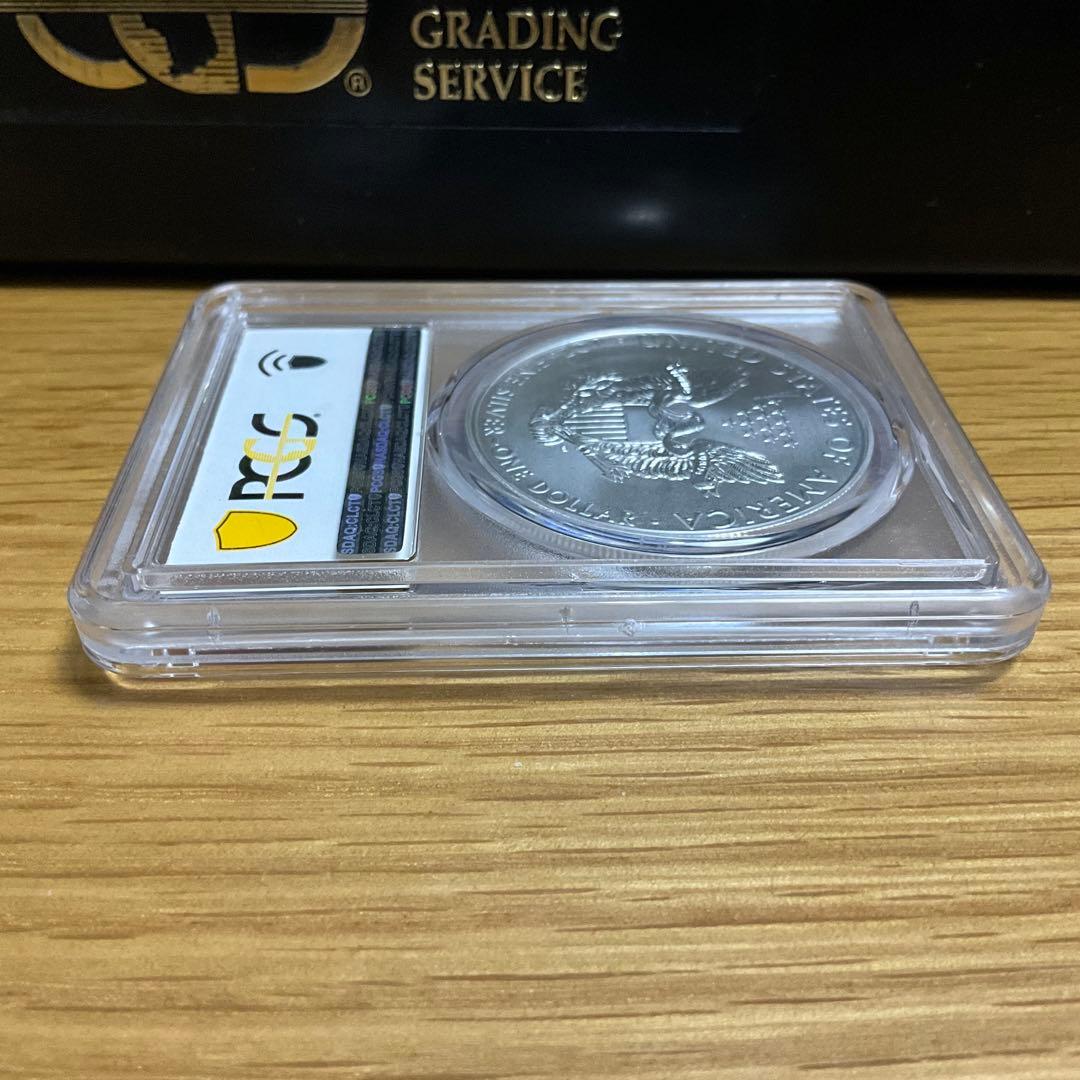 【新品】イーグル銀貨2021-(S) T1 PCGS MS70 サンフランシスコ