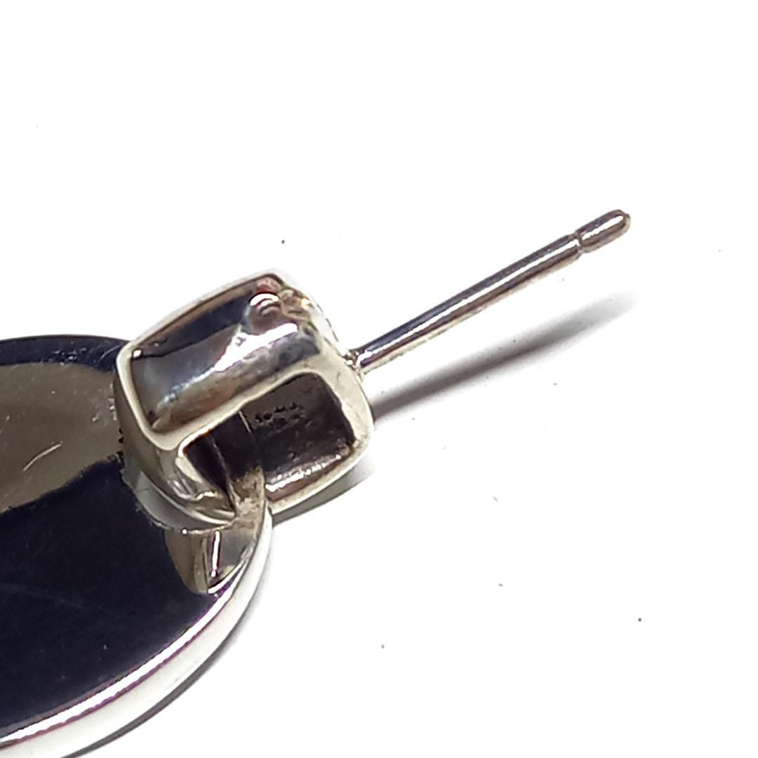 新品仕上げ シャネル ピアス オーバル スイング シルバー 925 片耳 片方