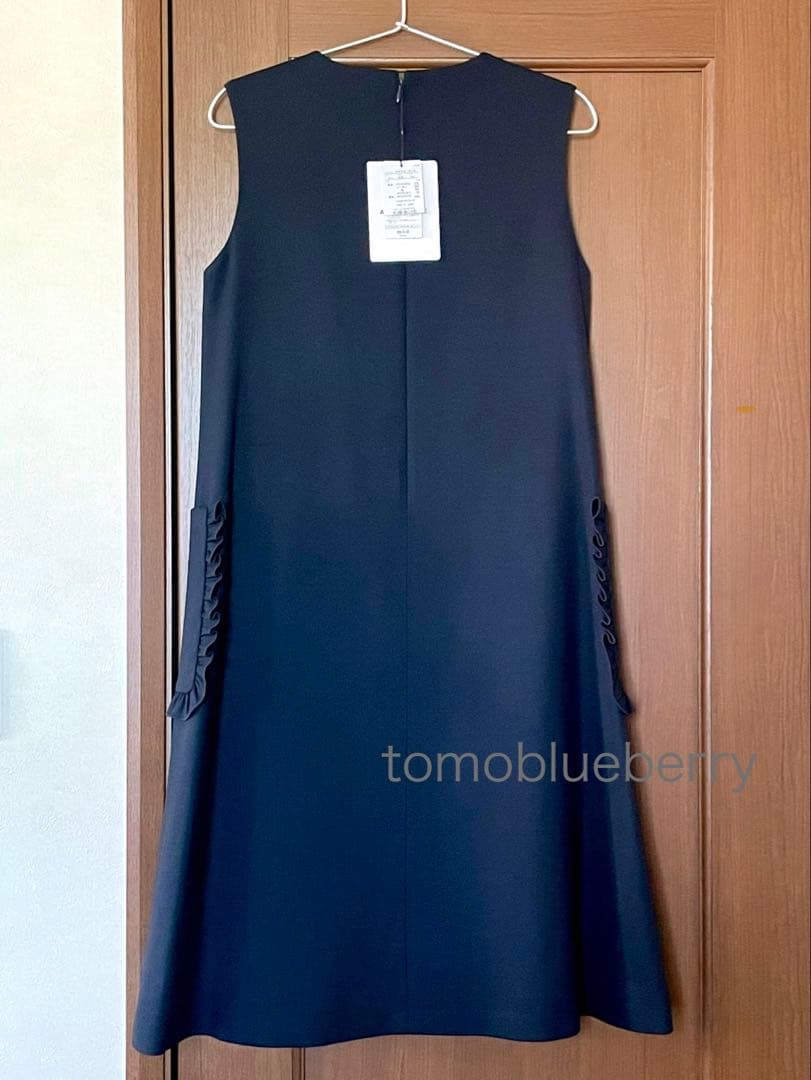 新品定価4.7万★Aveniretoile★フリルポケットAラインワンピース34