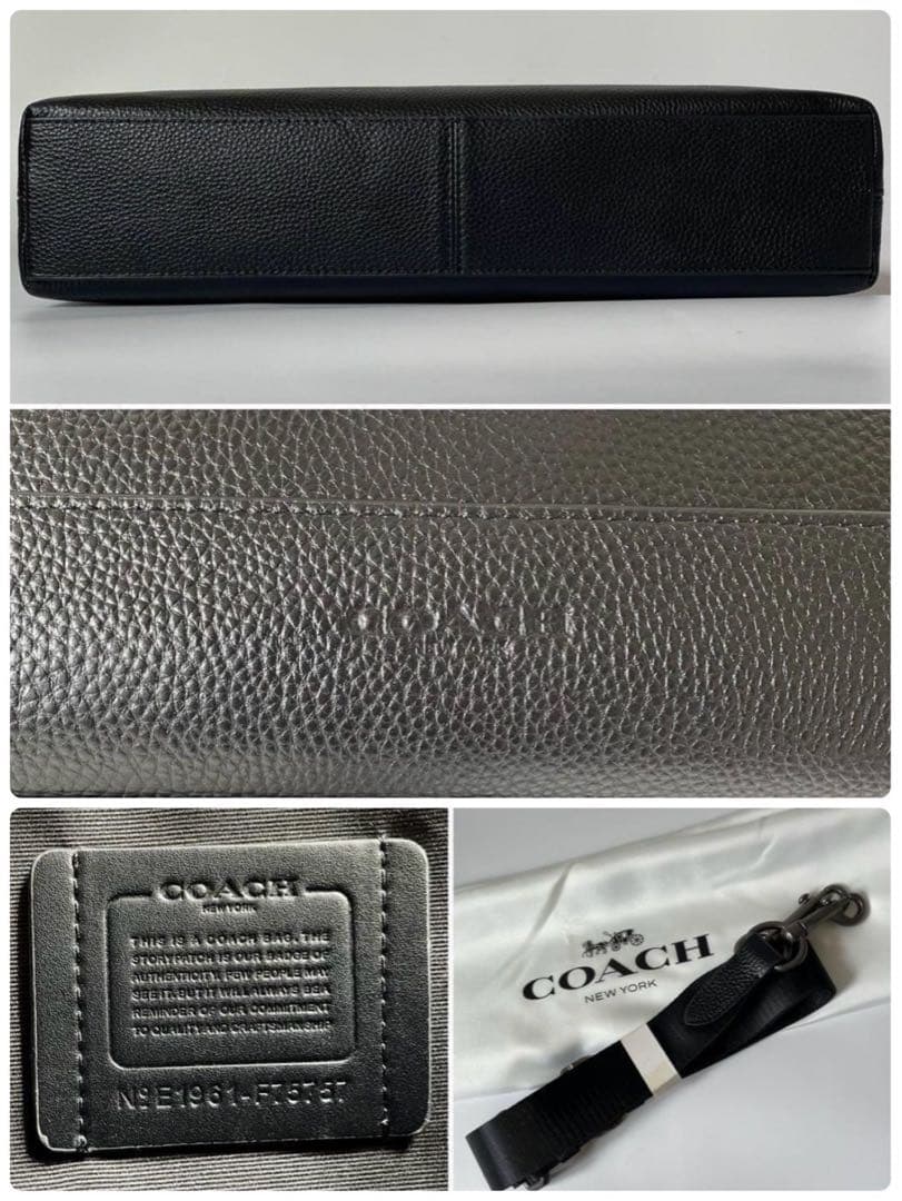【新品・未使用】コーチ ビジネスバッグ 2way ハミルトン レザー 黒