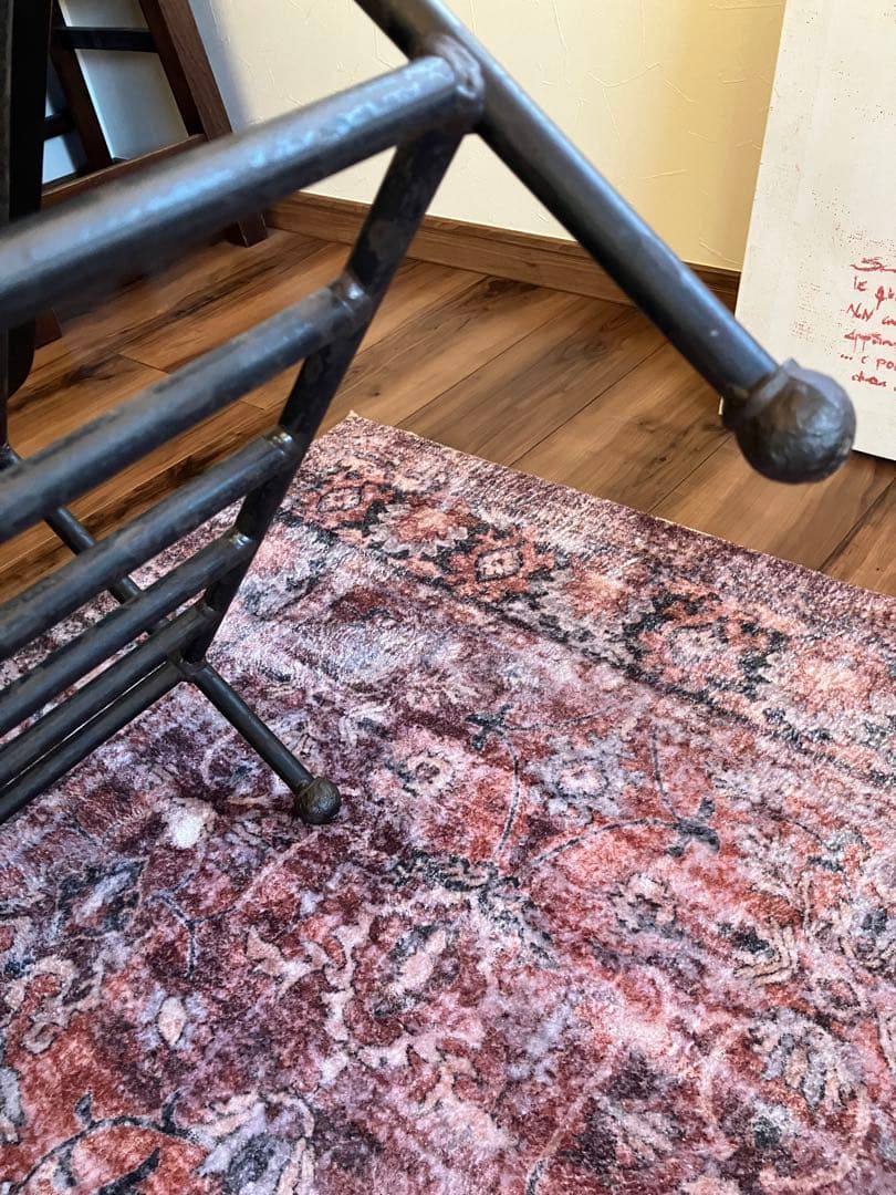 【一点モノ】木製 センターテーブル アイアン脚 ヴィンテージ アンティーク