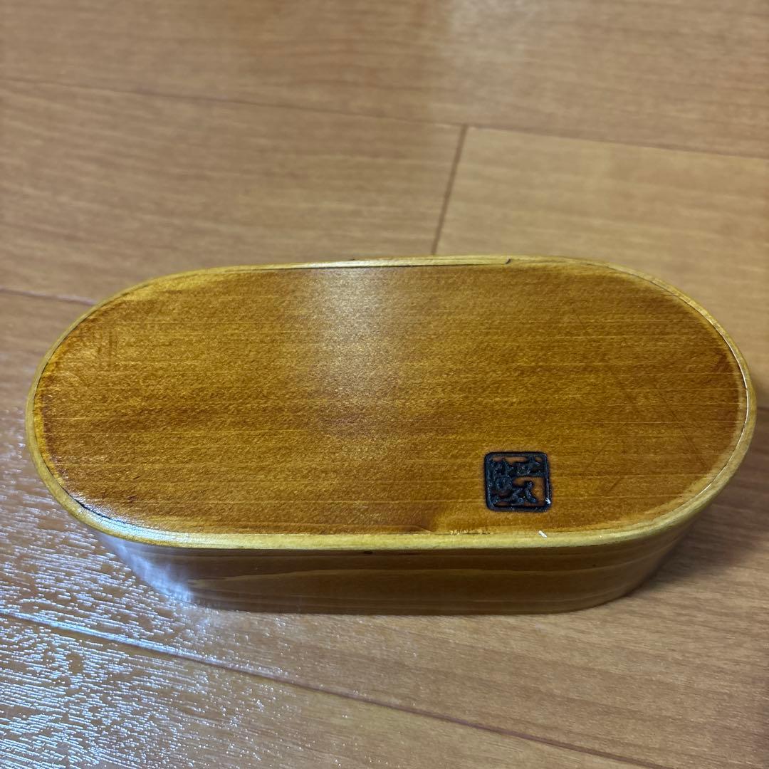 ぬし熊 尾鷲わっぱ弁当箱 小判型二段弁当箱