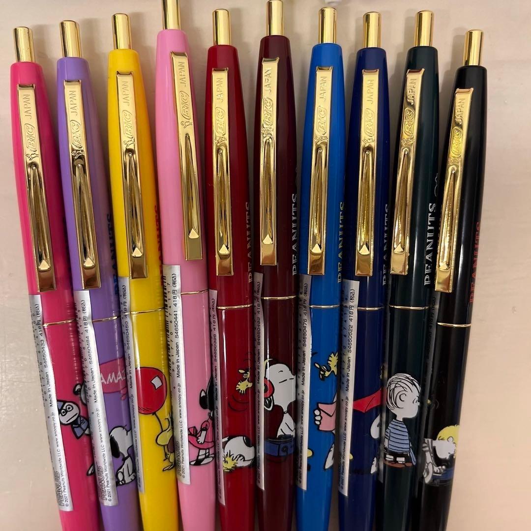 スヌーピー BIC クリック ゴールド ボールペン コンプリート 22本