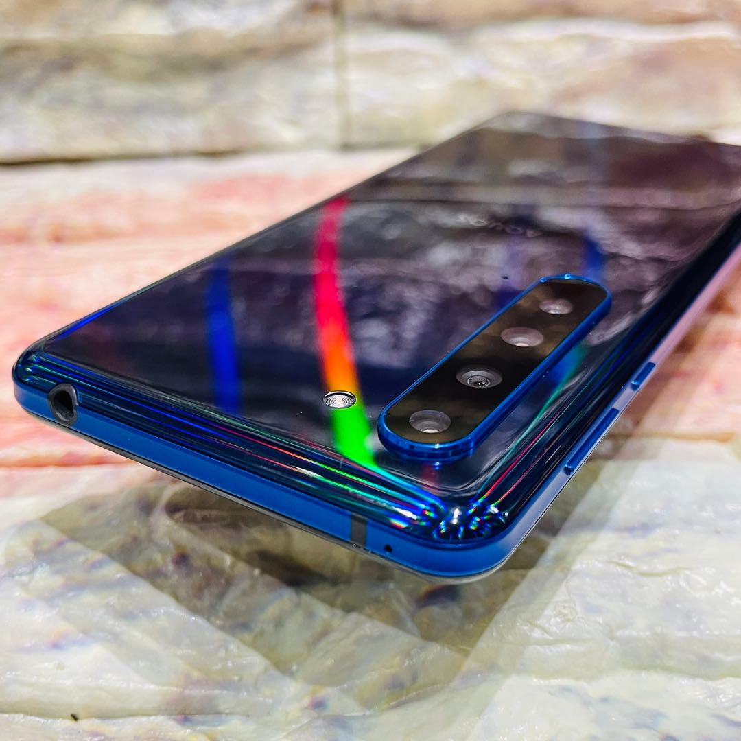 美品 SIMフリー AQUOS R5G 256GB アースブルー 電池良好