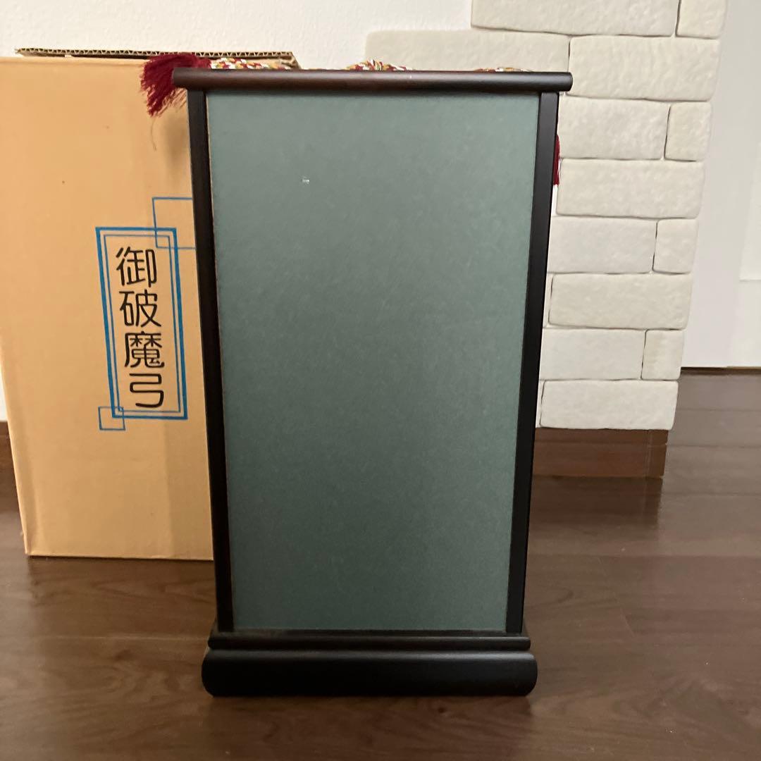 五月人形 御破魔弓　ガラスケース入り　10号