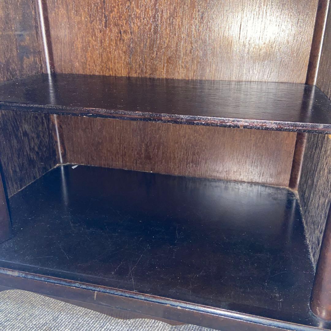 送料込み　茶箪笥 違い棚 インテリア 和 昭和レトロ 飾り棚