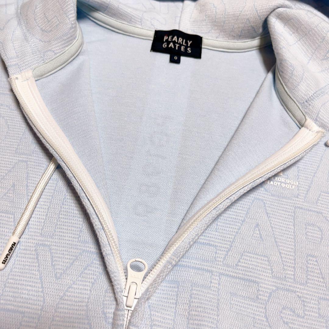 極美品　パーリーゲイツ　2023　セットアップ　ゼブラメッシュ　BIGロゴ柄