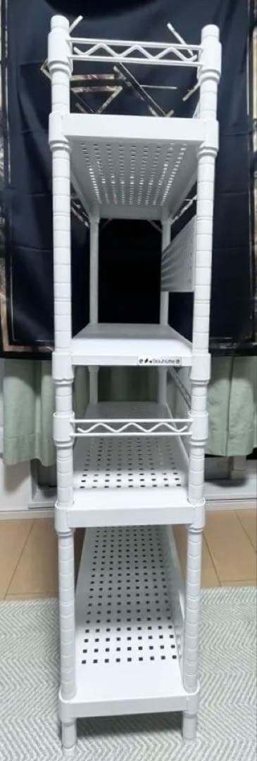 Bauhutte デスクサイドラック　ホワイト BHS-600SM-WH