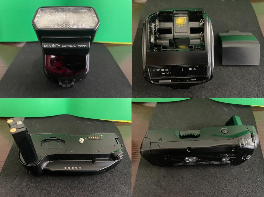 【稼働品】ミノルタα807si本体、50mm、28-200mm、縦型グリップ等々