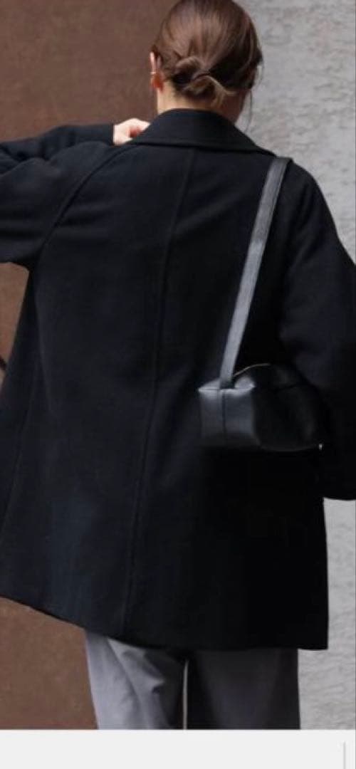 ジャーナルスタンダードレリューム 尾州ウールモッサWブレストハーフコート